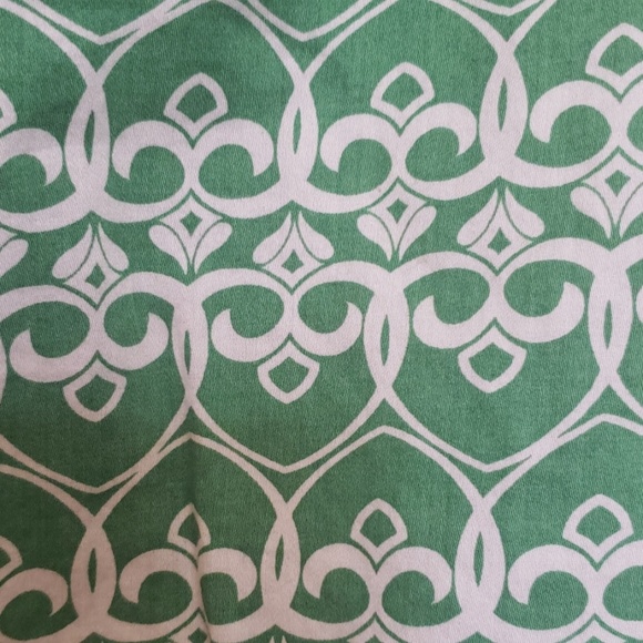 GAP Vintage Sleeveless Top Ruffle collar Green and white Sz S - Picture 4 of 7